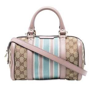 Gucci Vintage Web Boston Bag Gg Canvas #214948G97B
